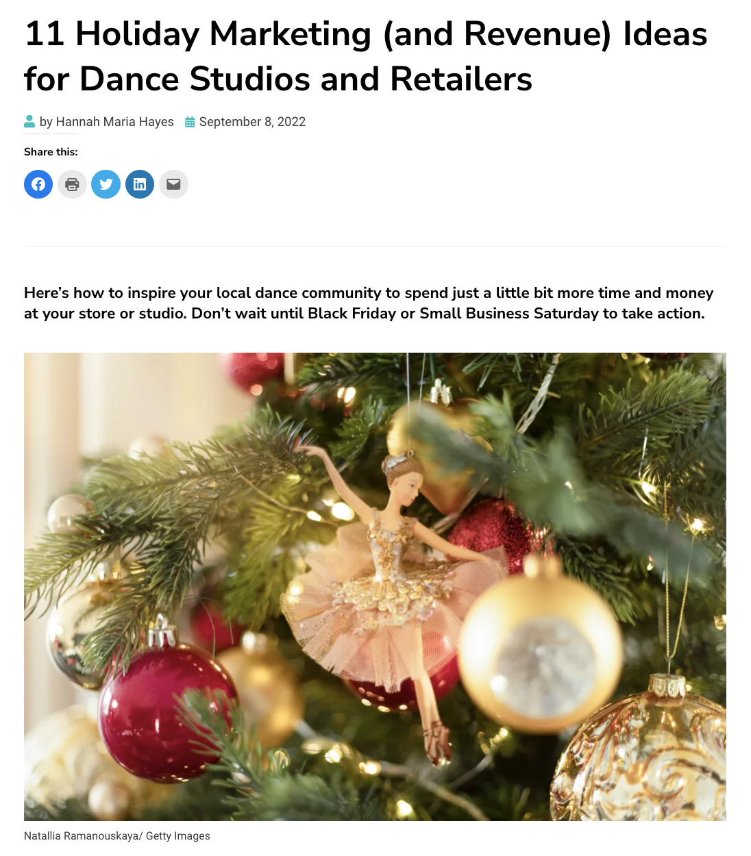 11 Holiday Marketing (and Revenue) Ideas for Dance Studios and Retailers