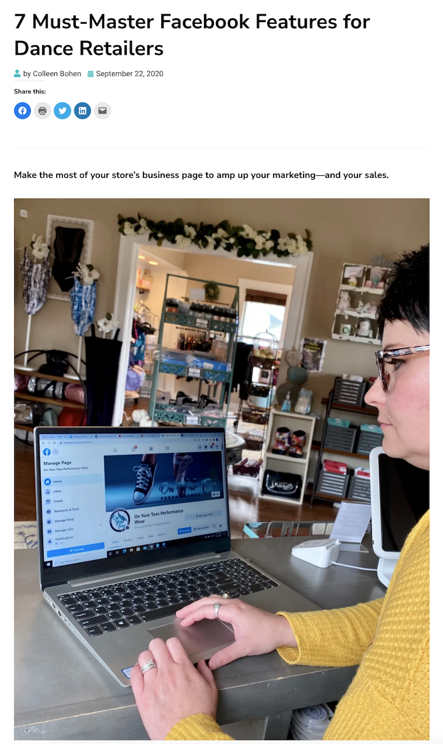 7 Must-Master Facebook Features for Dance Retailers