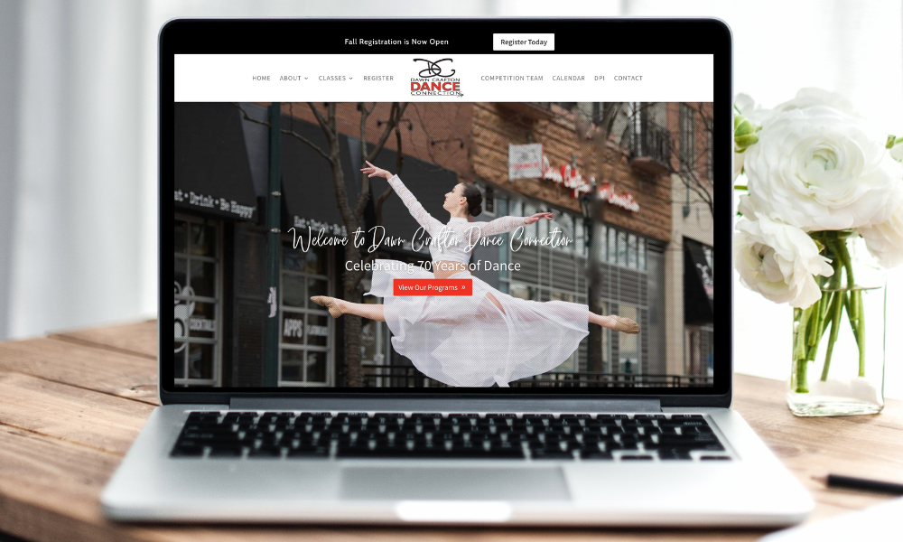 Dawn Crafton Dance Connection Website Design