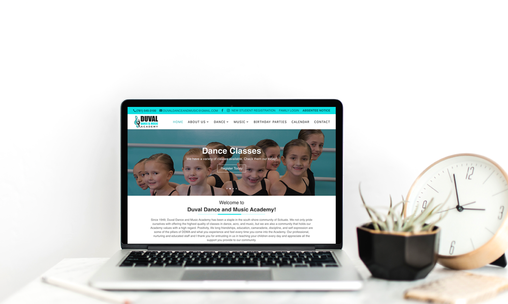 Duval Dance & Music Academy Website Launch